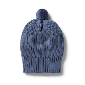 Wilson and Frenchy - Knitted Rib Hat -Blue Depths - Little Love of Mine